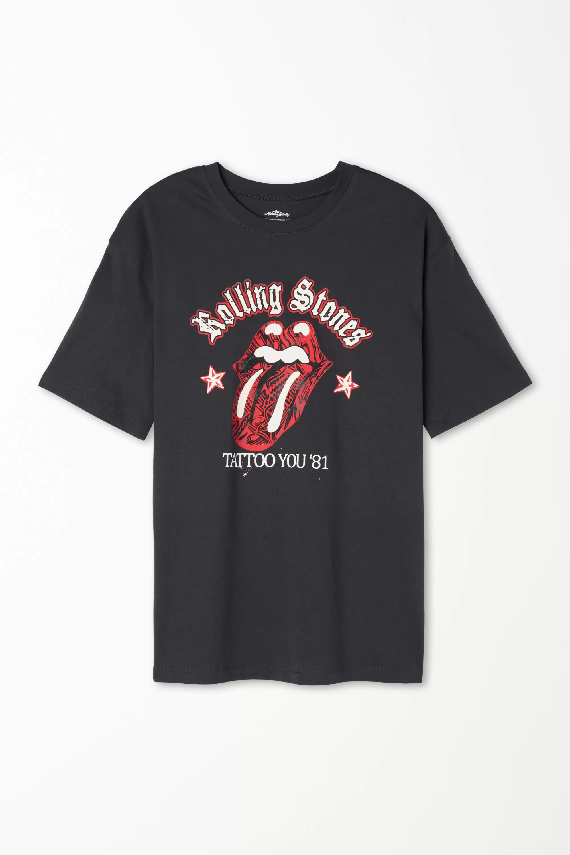 Hot T-Shirt In Cotone Con Stampa Rolling Stones Unisex - Magliette Maniche Corte - Donna | Magliette maniche corte