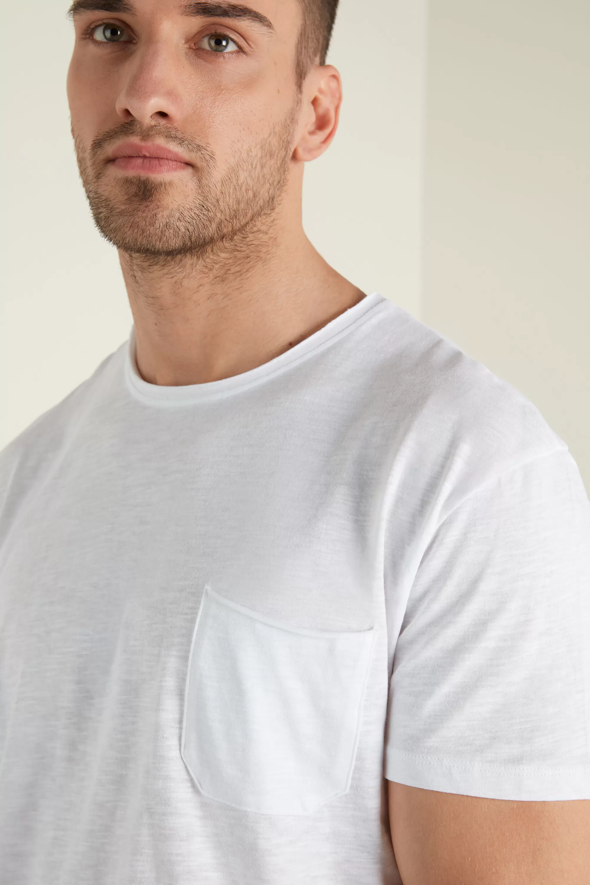 New T-shirt In Cotone Con Taschino - T-shirt E Magliette - Uomo | T-shirt e Magliette