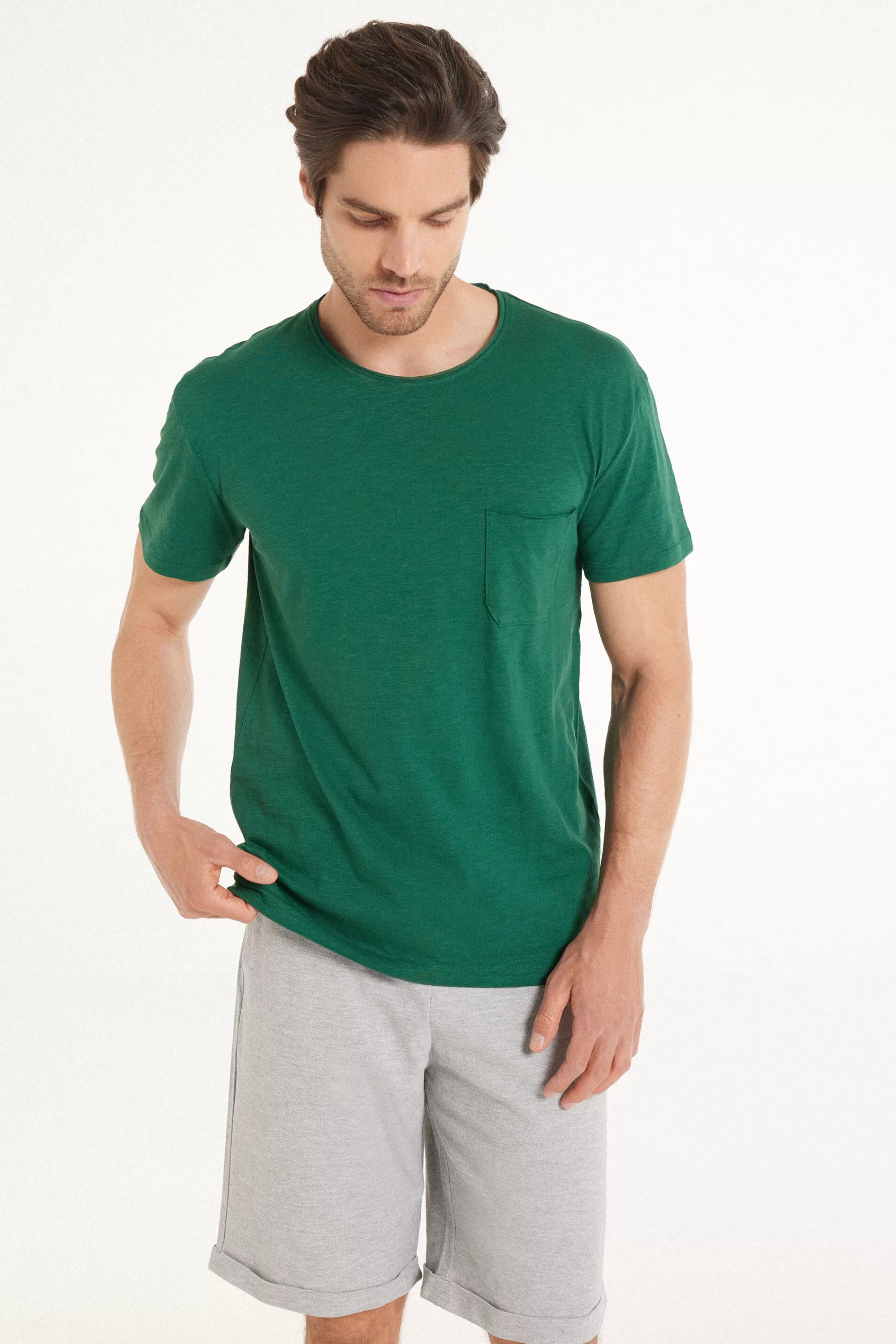 Shop T-shirt In Cotone Con Taschino - T-shirt E Magliette - Uomo | T-shirt e Magliette