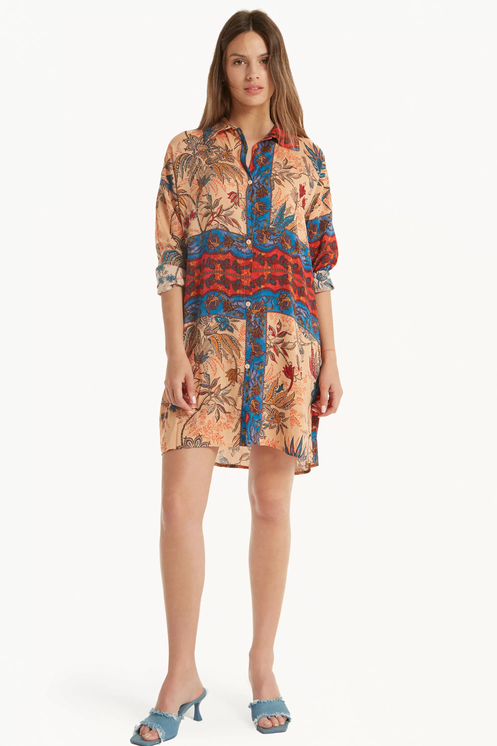 Flash Sale Vestito Camicia Manica Lunga In Tela Viscosa - Vestiti E Tute - Donna | Vestiti e Tute