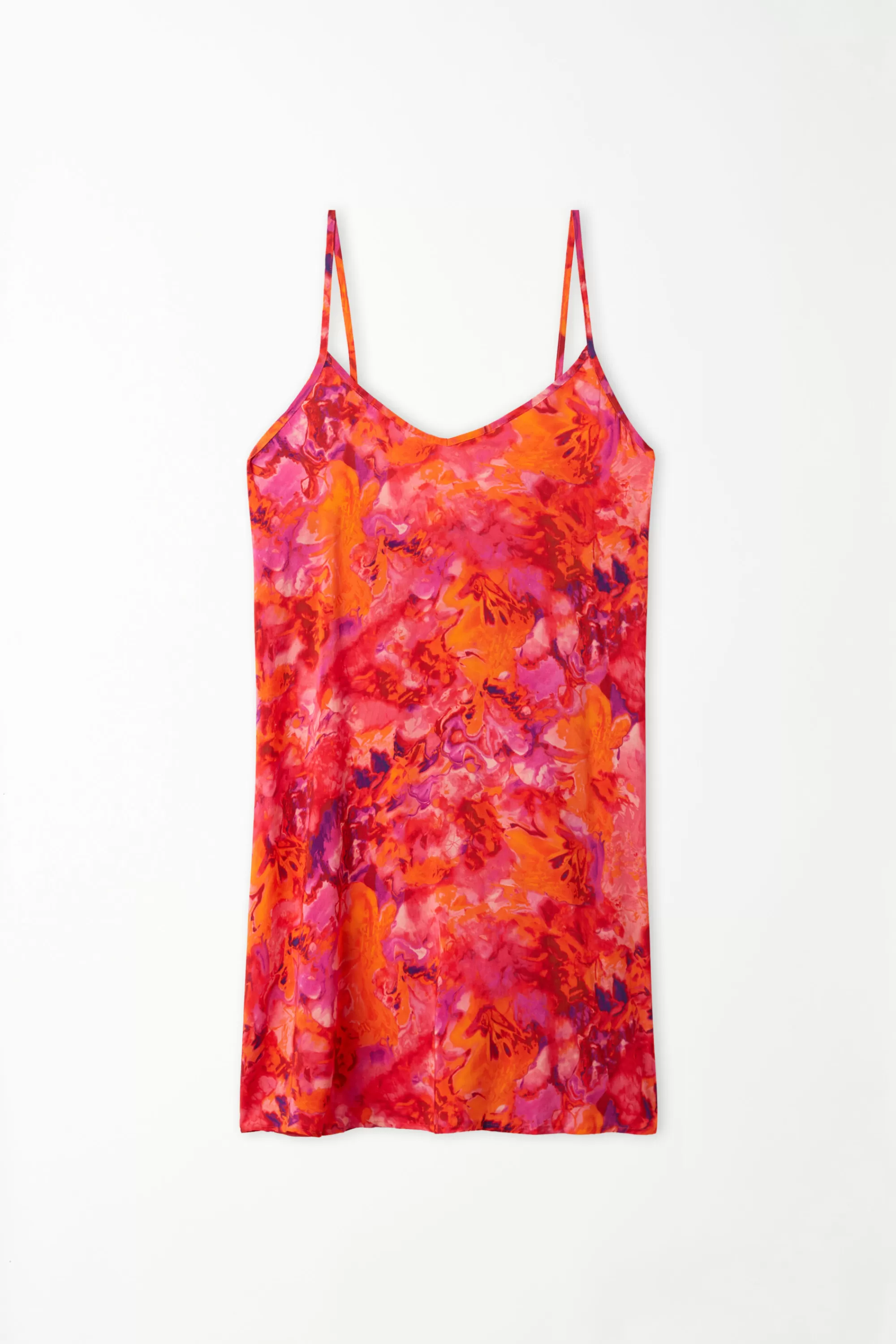 New Vestito Corto Svasato In Tela Di Viscosa - Vestiti E Tute - Donna | Vestiti e Tute