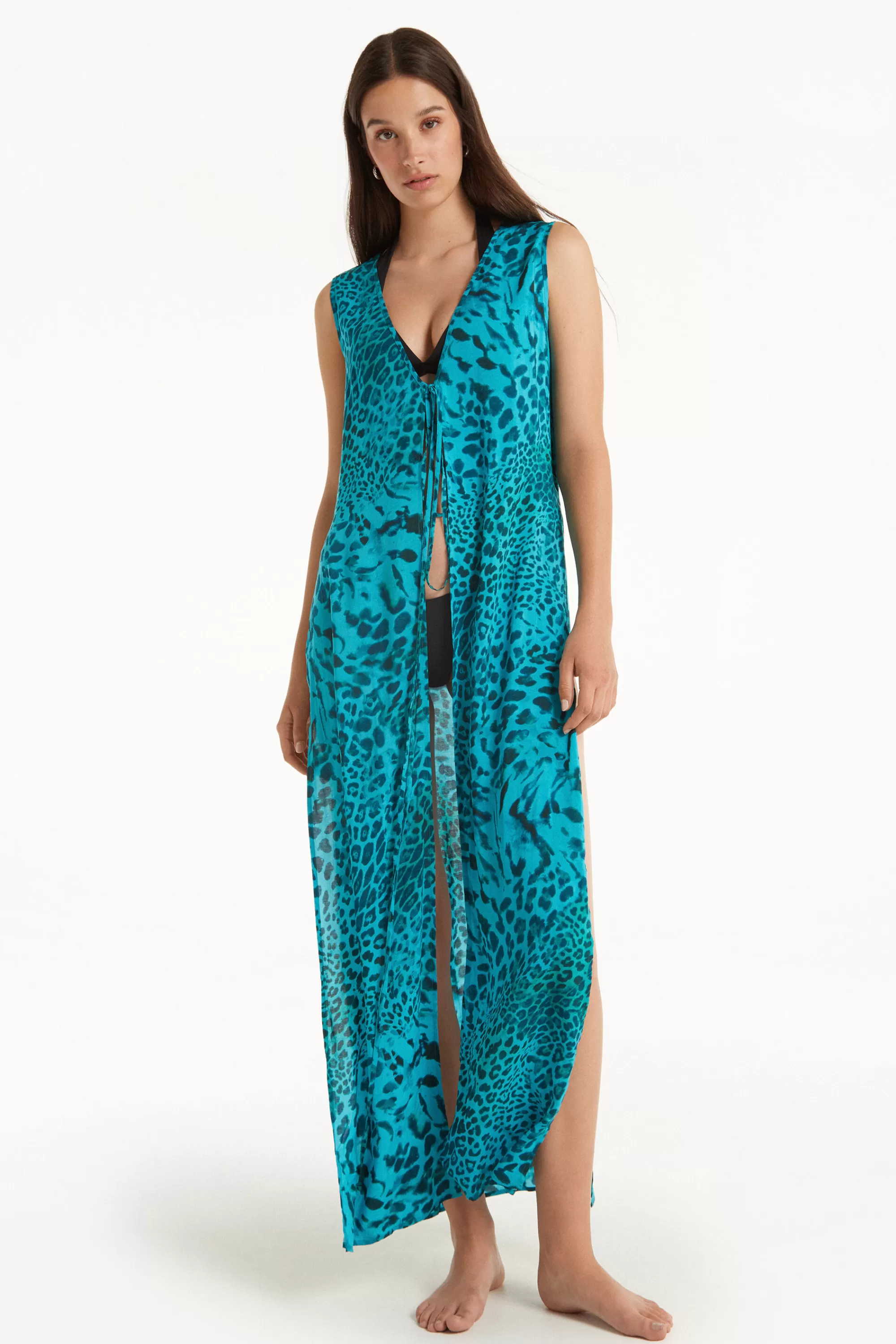 Sale Vestito Kaftano Smanicato Tela Viscosa - Vestiti E Tute - Donna | Vestiti e Tute