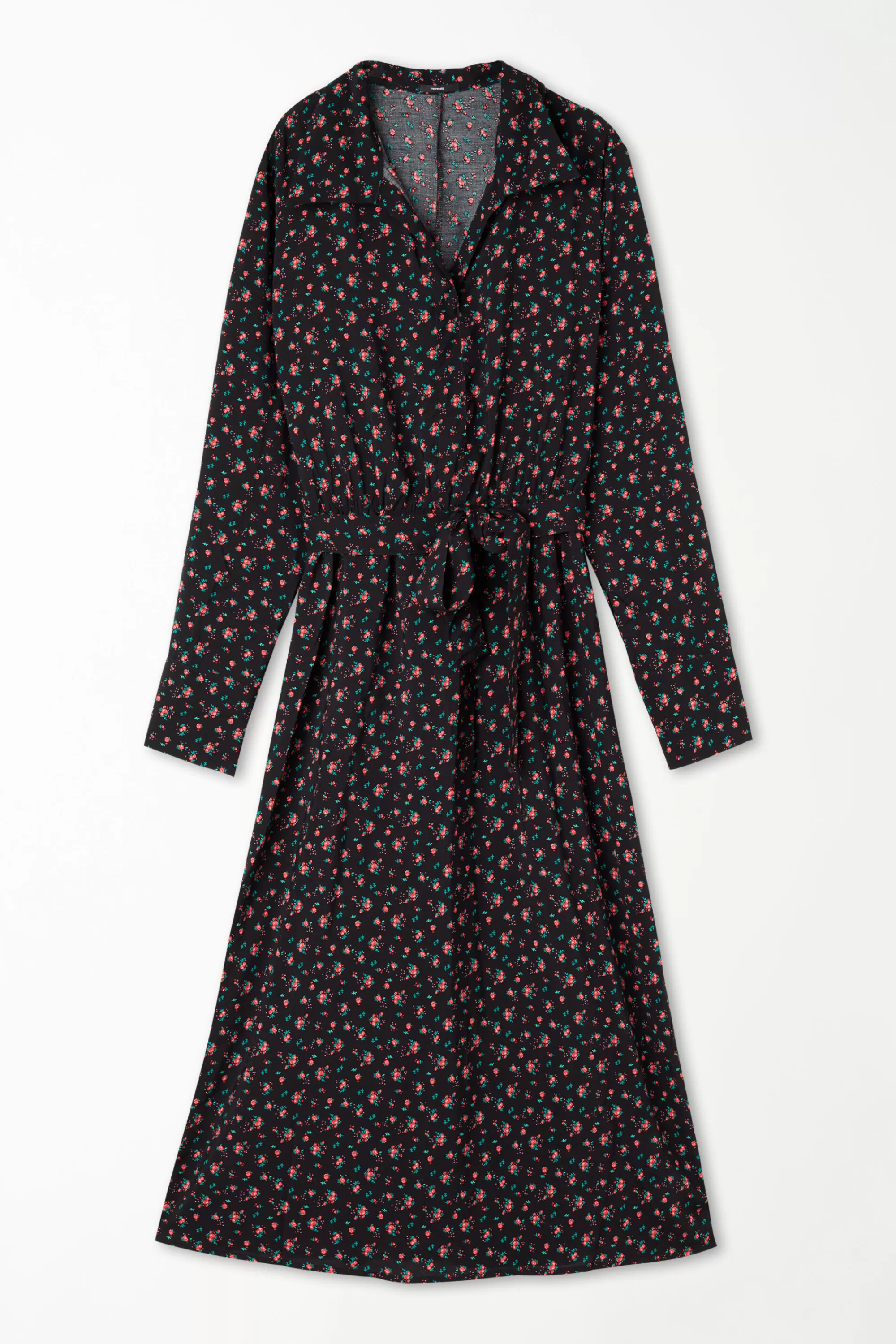 New Vestito Lungo In Tela Viscosa Con Fusciacca - Vestiti E Tute - Donna | Vestiti e Tute